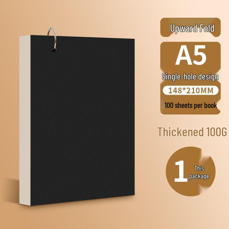 Portable A4 Ring Binder, A6 Detachable Drawing Book, and A5 Tear-off Sketchbook Set.