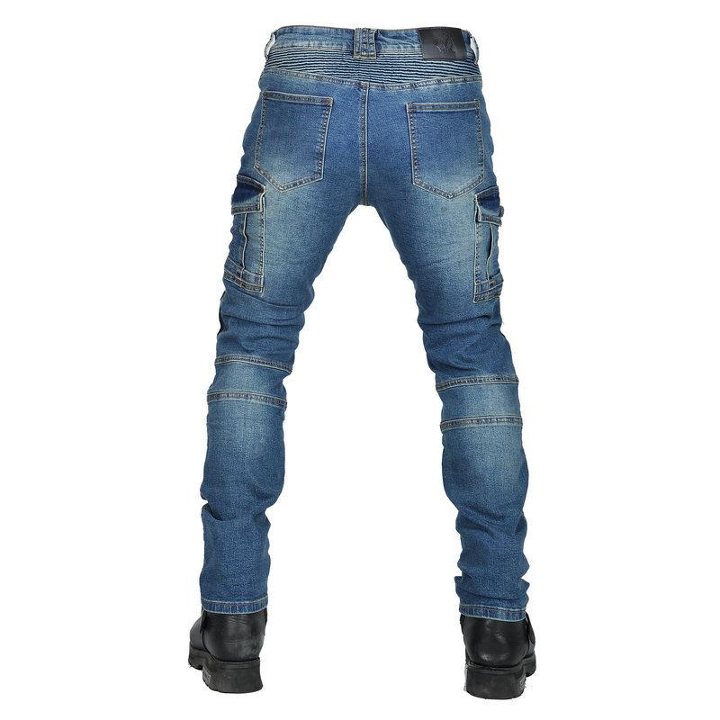 New product JES-24 motorcycle jeans men's locomotive retro casual adjustable knee pads anti-drop cycling pants