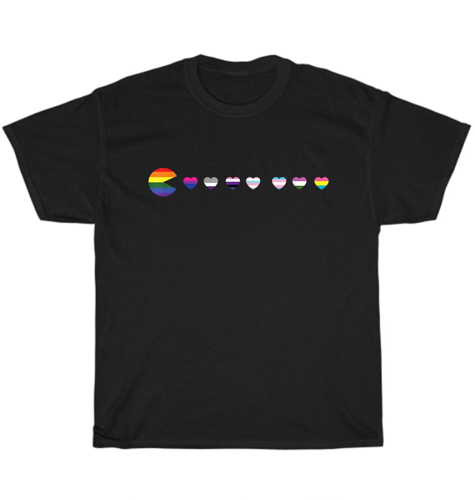 Video Game Funny Gaming LGBT-Q Ally Pride Month Flag Gamer T-Shirt Unisex Gift