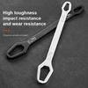 Universal Double Ended Wrench Automotive Bicycle Maintenance Plumbing Wrench 8-22mm Self-Tightening Adjustable Spanner Tool