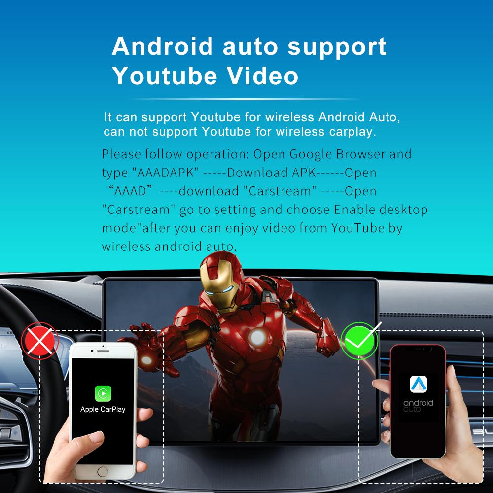XUDA 2025  Wireless CarPlay Android Auto Wireless Adapter Smart Mini Box Plug And Play WiFi Fast Connect Universal For Nissan