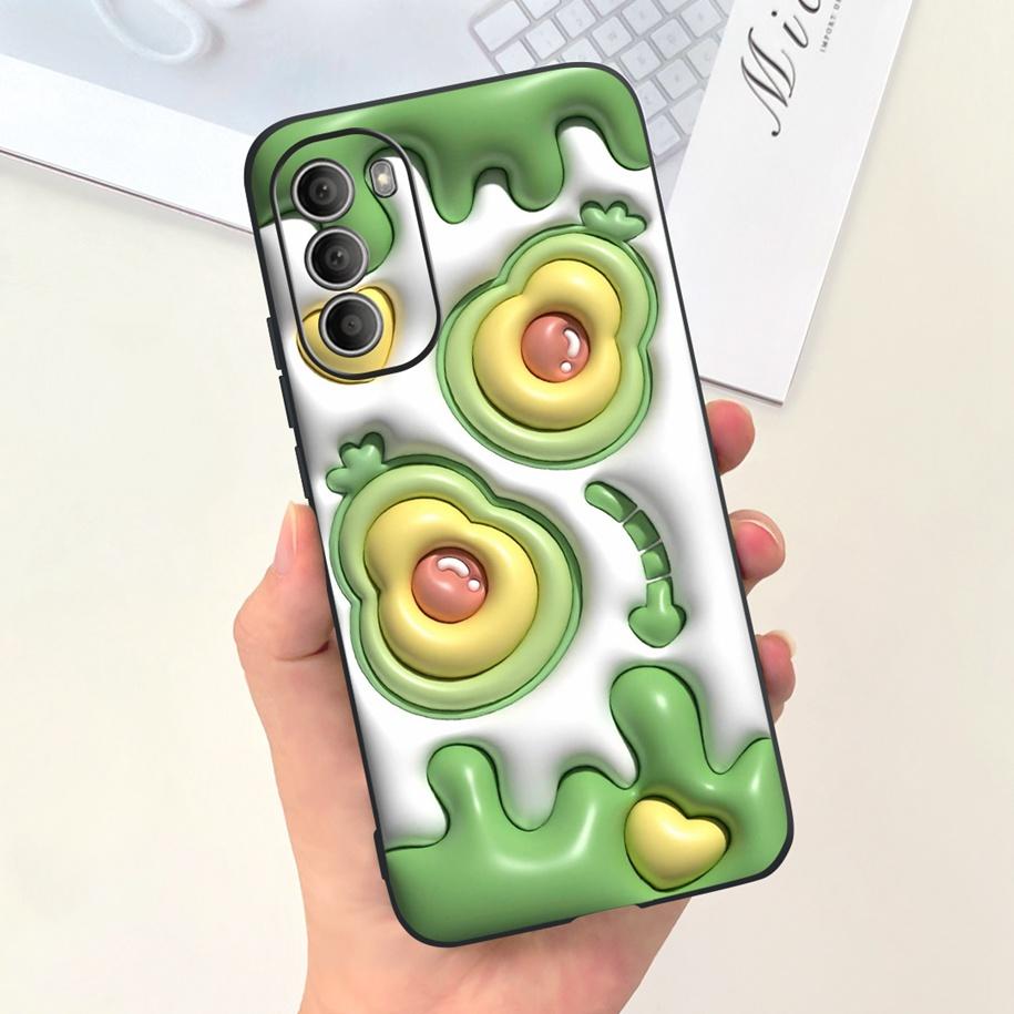 For Motorola Moto G51 G71 5G Case XT2171-2 XT2171-1 XT2169-1 Shockproof Cover Cute Rabbit Flower Phone Cases For Moto G31 Bumper