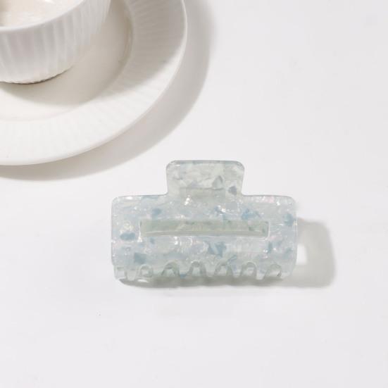 Hair Claw Hollow Rectangle Shape Back Head Shower Clip Strong Grip Medium Size Shark Hair Claw Versatile Hair Accessory