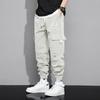Mode Druck Buchstaben Große Tasche Herren Cargohose Klassisch Locker Kordelzug Taille Street Casual Männlich Hübsche Hose