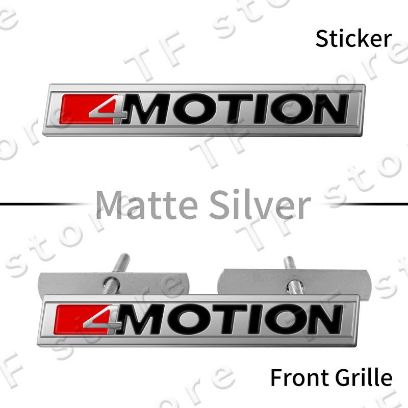 4Motion Emblem Logo Car Front Grille Badge Rear Trunk Sticker For Volkswagen Golf Passat Jetta Tiguan Accessories