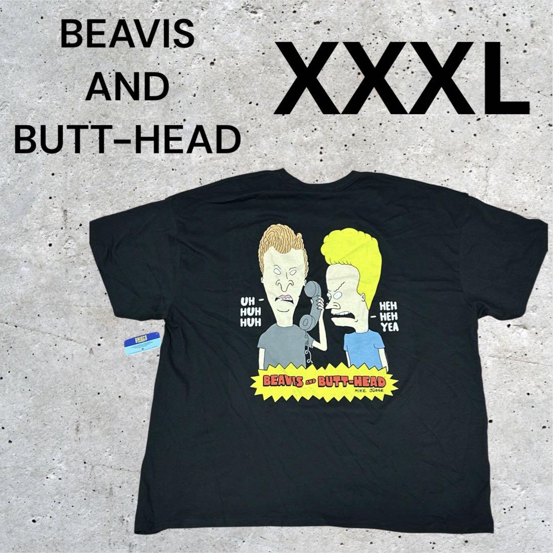 

[USED] BEAVIS AND BUTT-HEAD T-shirt, 3XL, Black