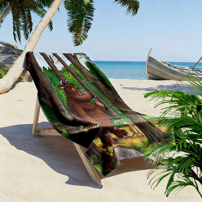 The Gruffalo poster Beach Towel, Large Soft Quick Dry Towel for Beach Camping Swimming