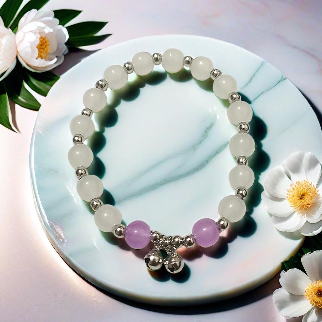 Cat's Eye Moonstone Butterfly Bracelet for Women – Trendy, Versatile Beaded Design, Perfect Student Gift