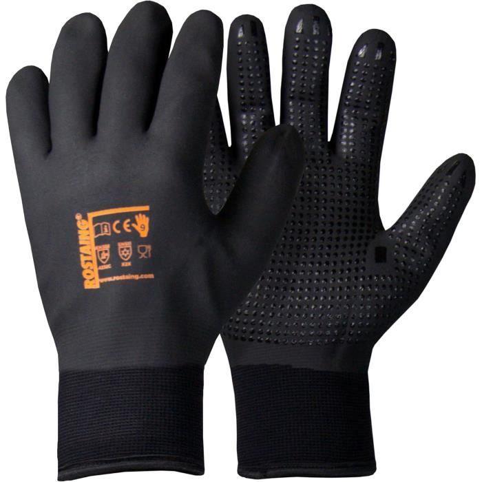ROSTAING Gants Winterpro - Paire De Gants De Protection - Protège Du Froid - Pour Tous Les Travaux De Bricolage Ou BTP - Couleur