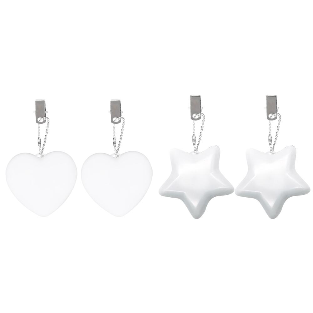 6-1 ST Väska Hjärta LED-Lampa Automatisk Rörelseaktiverad Handväska Lampa för Kvinnor Bah Väskberlock Väska Hjärta Nyckelringslampa