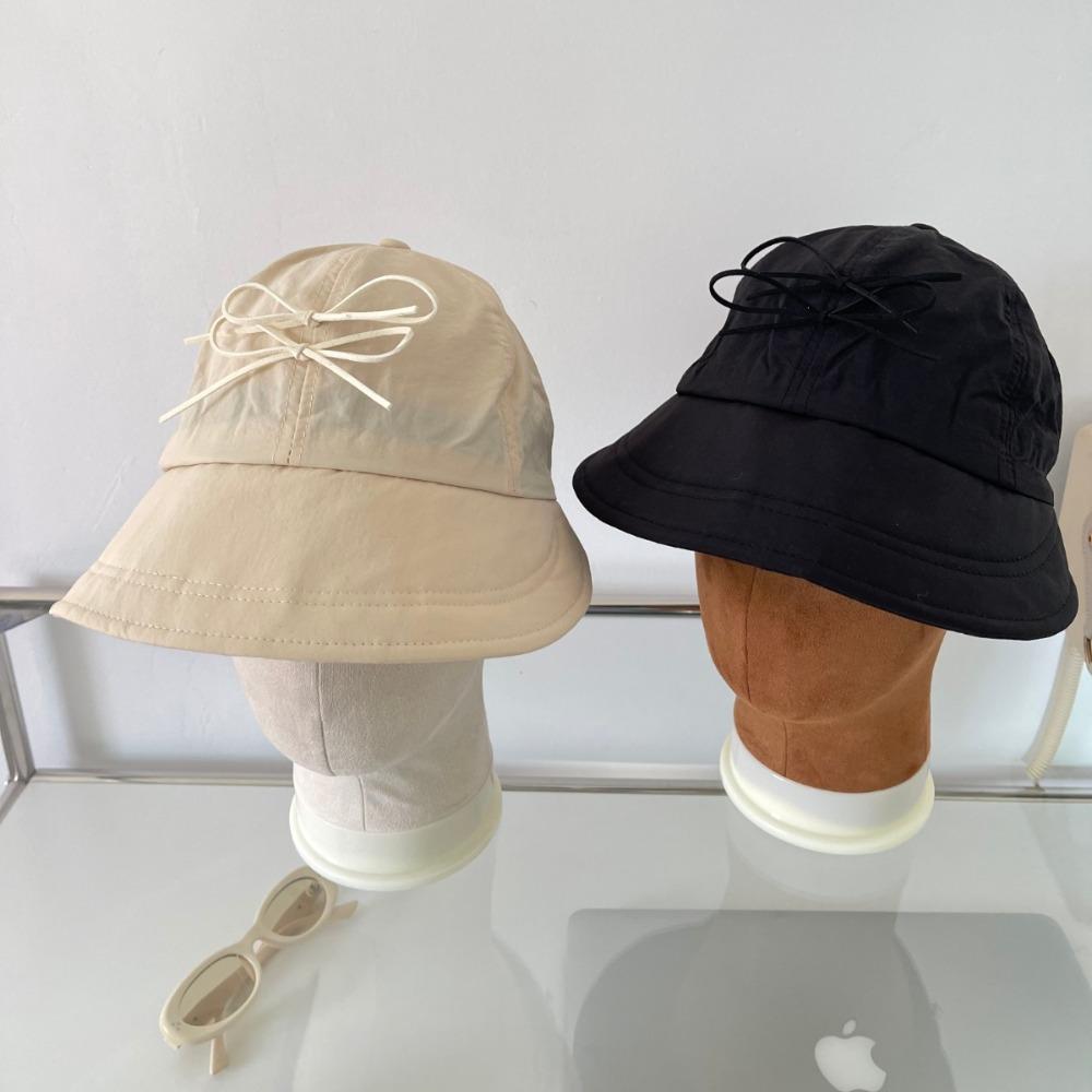 

Quick Drying Sunshade Hat Bow Knot Fisherman Hat New Duck Tongue Cap