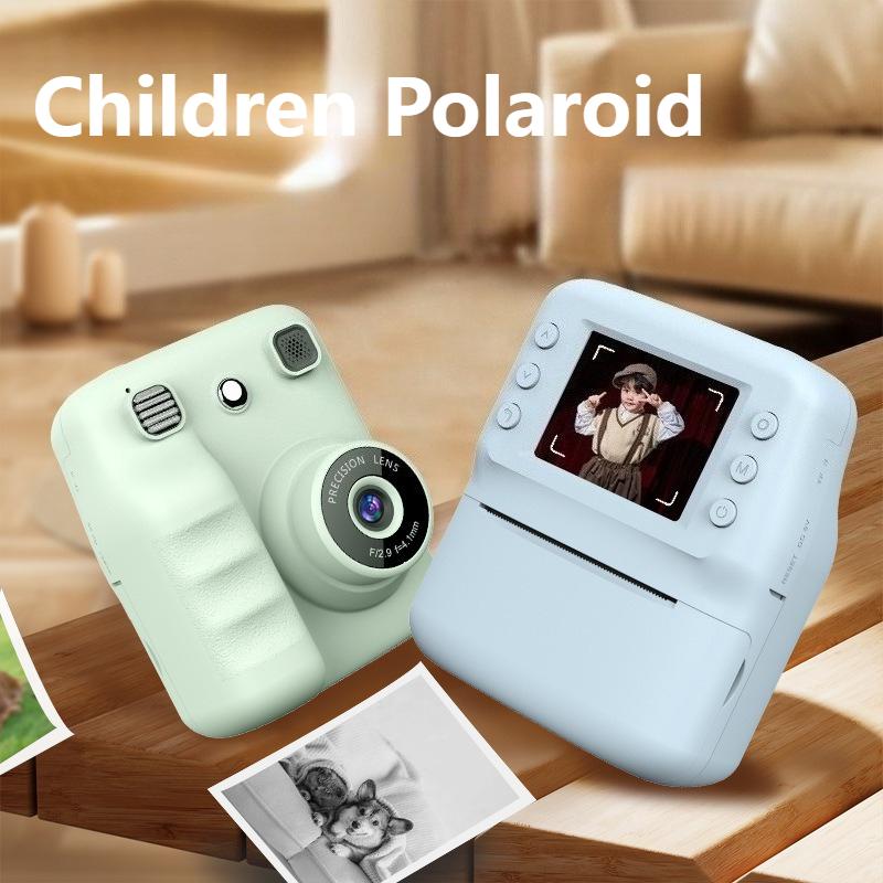 Kids Instant Camera Photography Instant Print Photo HD Video Recorder Mini Thermal Printer Children Camera Kids Birthday Gifts