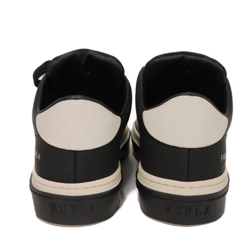 Used Joy Women's Lace-up Shoes (YF42FJO, 36), Rubberized Smooth Calfskin Low-Cut, 7-Eye, 9.1" with Arch Logo, Black