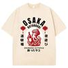 Vintage Washed Osaka Dotonbori Drunken Octopus Funny Graphic T Shirts Japanese Harajuku Short Sleeve Unisexs Unisex Cotton Tshirt