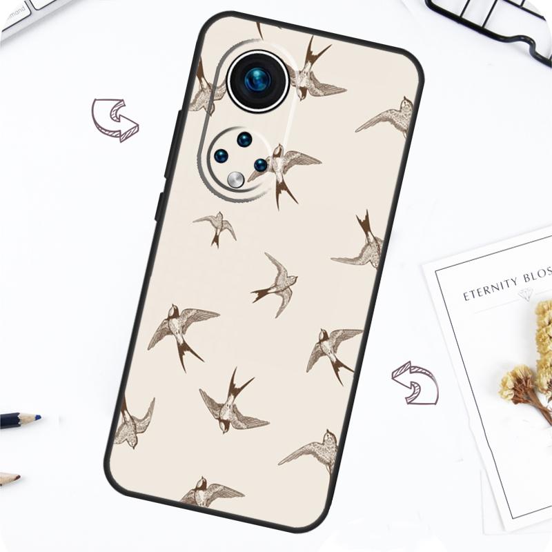 

Чехол с узором «Коллаж из ласточек» для Honor Magic 7 Lite 5 6 Pro Honor 200 50 70 90 Lite X8b X9a X8a X8 X9 X9c X9b Honor 50 Lite
