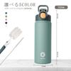 FJbottle Liter Vacuum Insulated Mug Bottle with 2nd Bottle with Keeps Drinks Hot or Easy To Wide Mouth Stainless Steel Includes Cleaning Sponge and