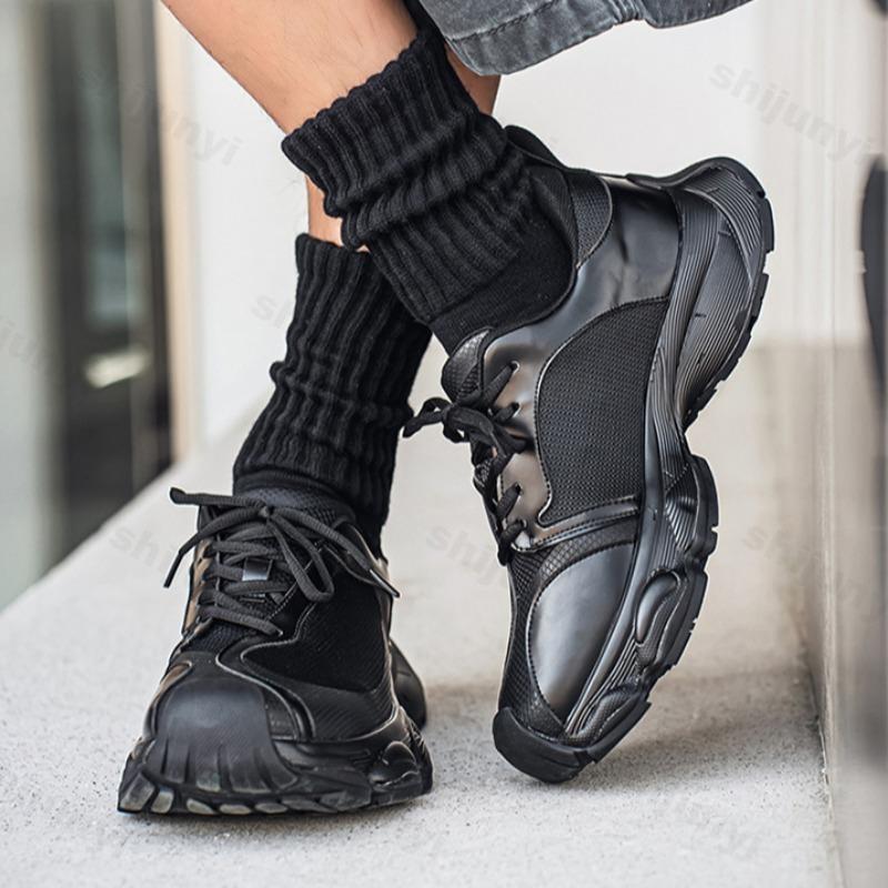 Fashion 2025 Autumn New Men's Fashion Niche Design Casual Thick Soled Sports Shoes Mesh Breathable Comfortable Low Top Platform sneakers