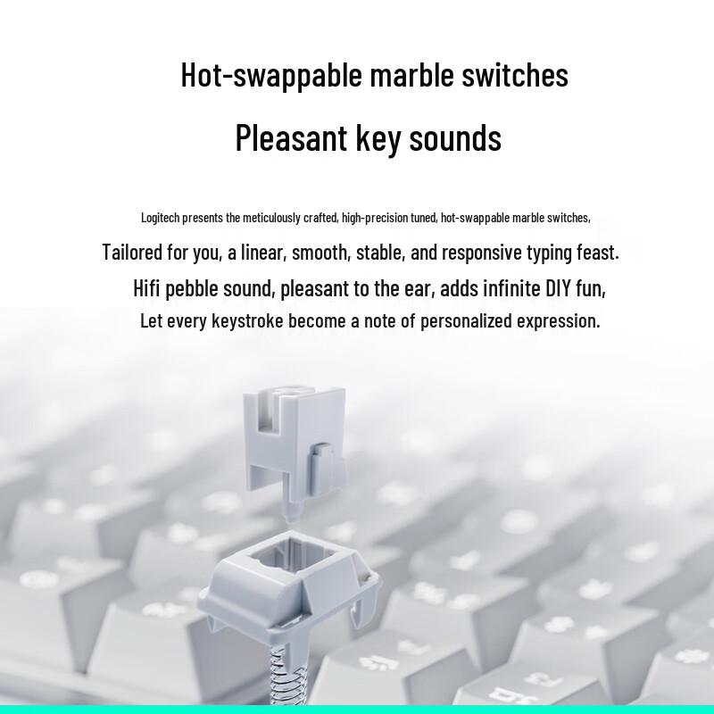 Logitech ALTO KEYS K98 Serie Ambra Tastiera Meccanica Wireless Personalizzata AI
