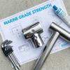 316 Stainless Steel Marine Handrail Fitting 90 Degree Hand Rail Fitting  Yacht Installations