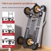 Portable Folding Steel Plate Dolly Hand Truck Cart for Household Use