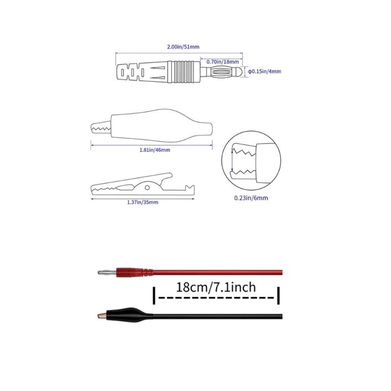 100MHz Oszilloskop-Tastköpfe mit SMA-Schnittstellen Messleitungssatz Klemme Oszilloskop-Zubehörsatz