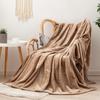 Solid Color Flannel Blanket - Cozy Air Conditioning or Office Nap Blanket