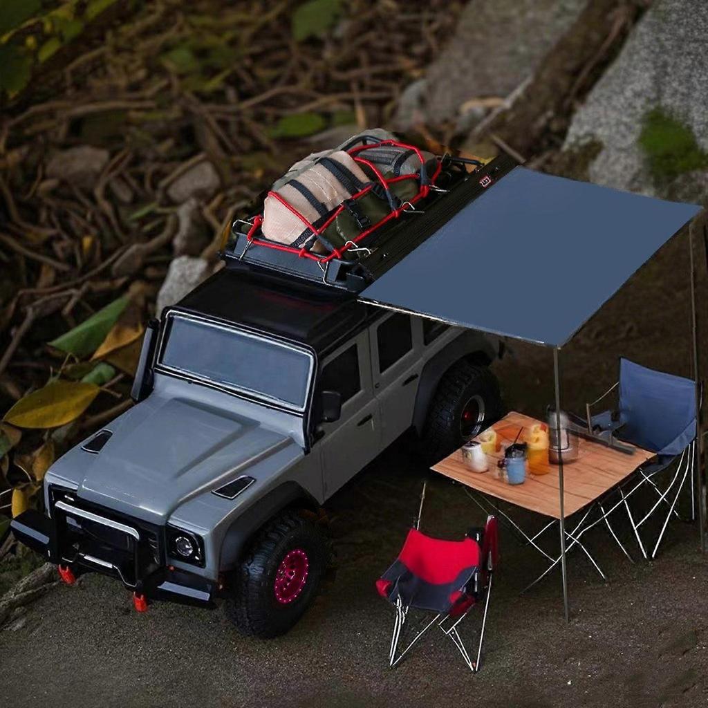 Easy To Install Metal Roof Tent For 1/18 Scale Remote Control Models Ideal For DIY Enthusiasts And Outdoor Activities Silver