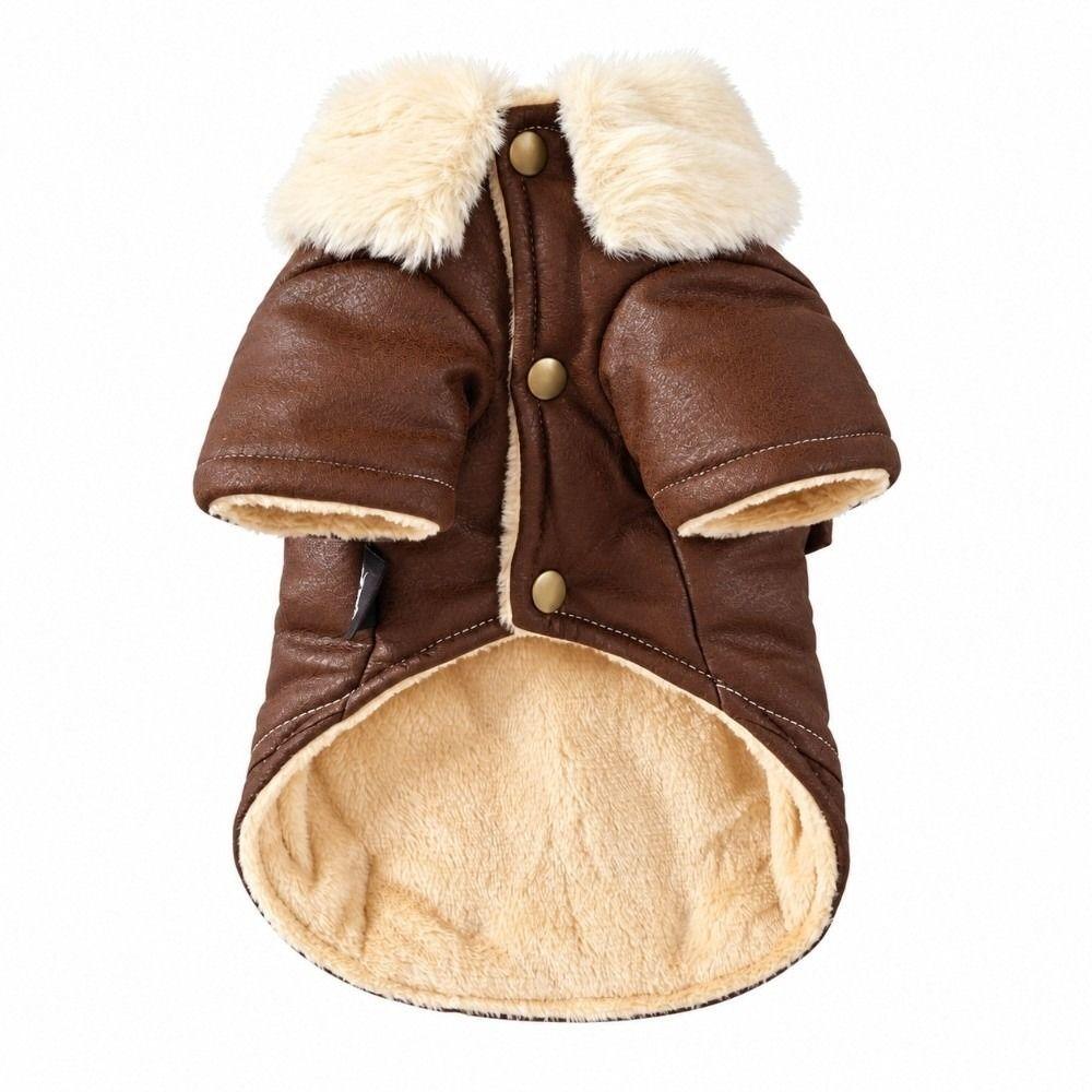 Windproof Feature Pet Winter Coat Fur Lining Warm Pet Clothes Warm Fur Jacket For Dogs