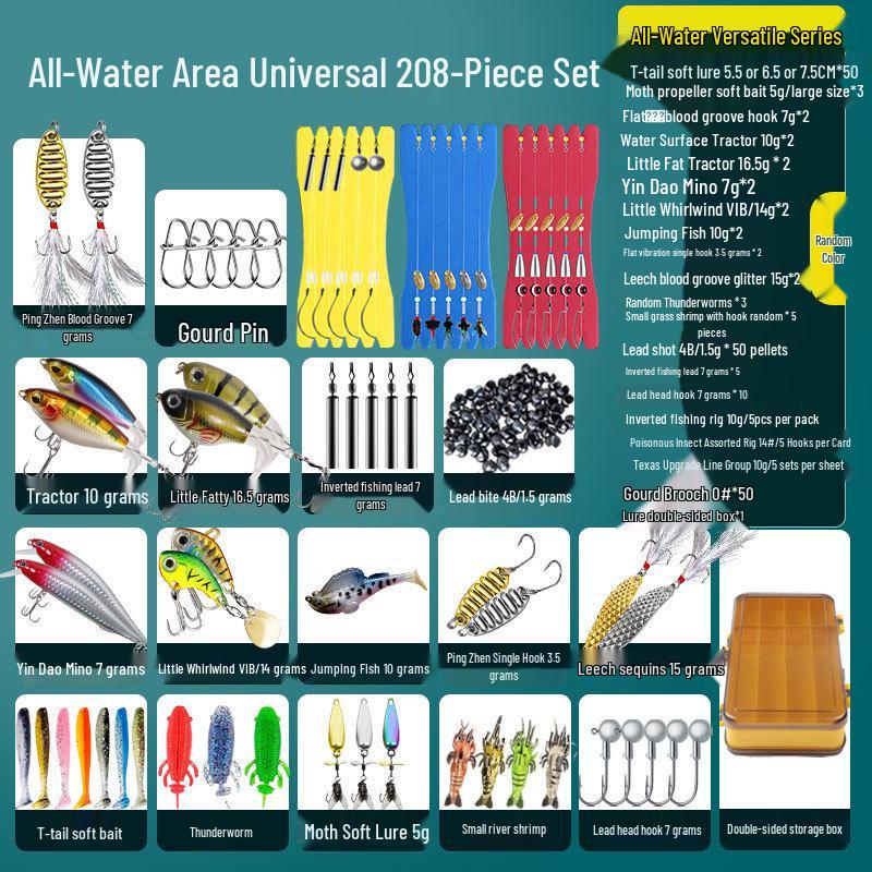 Comprehensive Beginner Fishing Kit: Lures, Soft Baits, Imitation Baits & Jigs for Freshwater Fishing