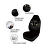 Car Black Cat Front Seat Cover Breathable Surround Cushion Protector Accessories