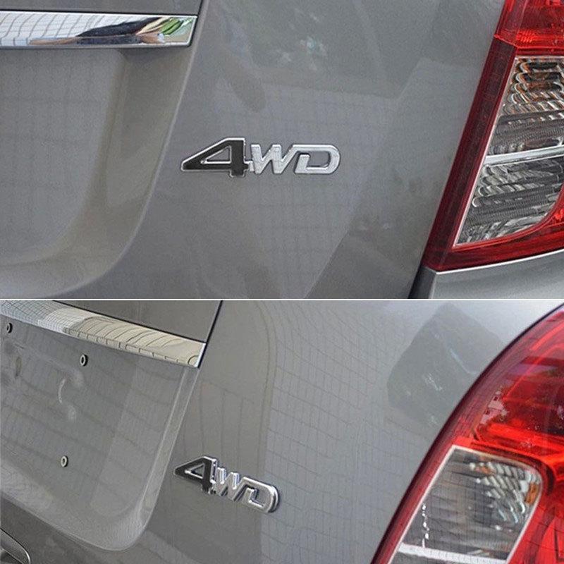 4wd Car Badge Metal Sticker Decal For Jeep Cherokee Wrangler Willys Renegade 4x4