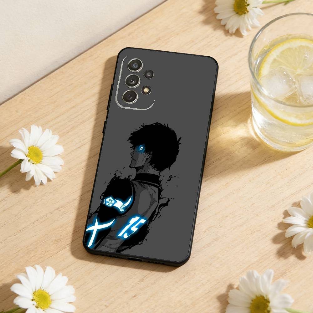 

B-Blue Lock Soccer Fight Phone Case For Samsung S26,S25,S24,S21,S22,S23,S30,Ultra,S20,Plus,Others Soft Black Cover Samsung S23plus5G