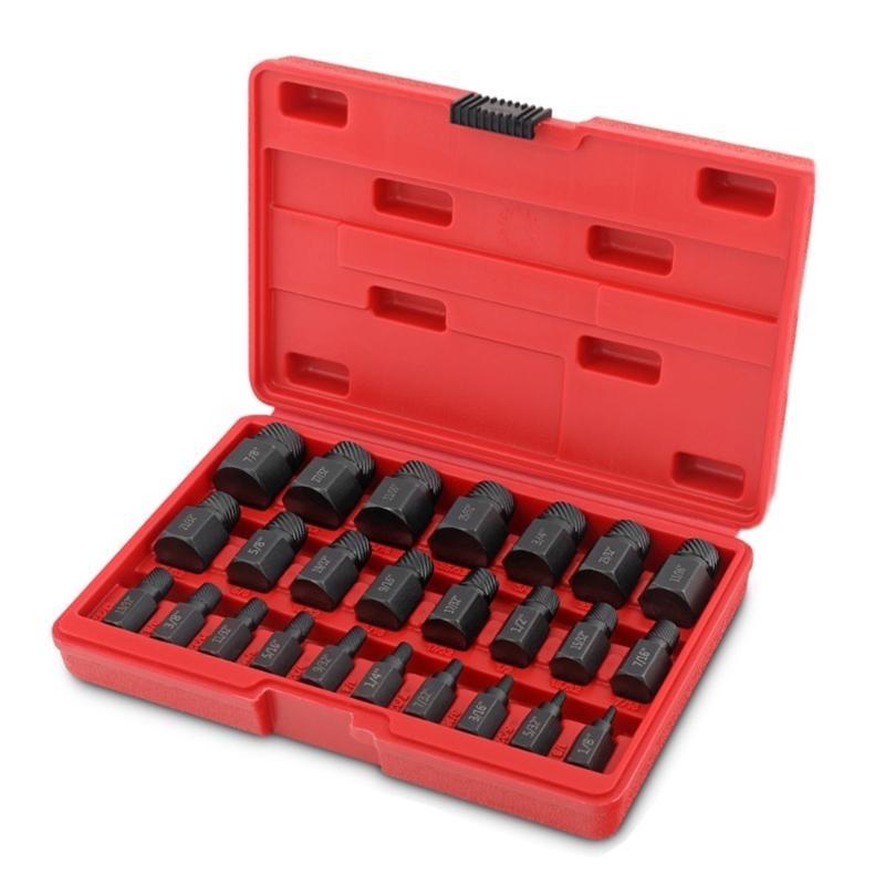 652F 10/25Pcs Damaged Screw Extractor Drill Bits Purpose Tools Broken Speed Out Easy Bolt Stripped Screw Remover Tool
