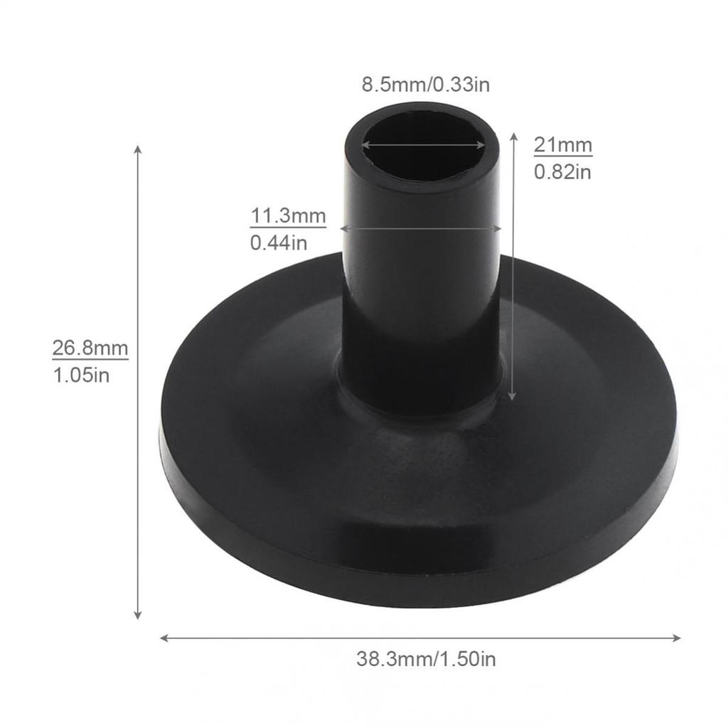 10pcs Plastic Drum Felt Cymbal Stand Sleeves Black Sleeve Set for Drum Set Good Performance Percussion Instruments Accessories