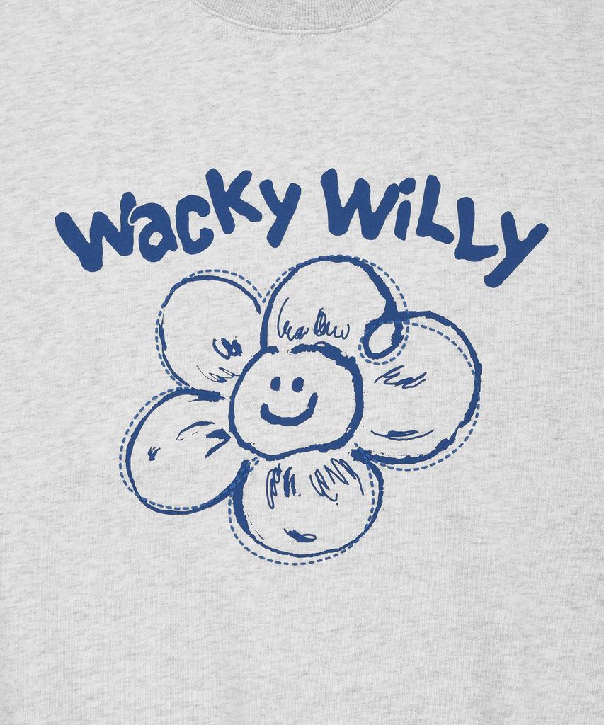 WACKY WILLY Big Lily Sweatshirt Light Gray