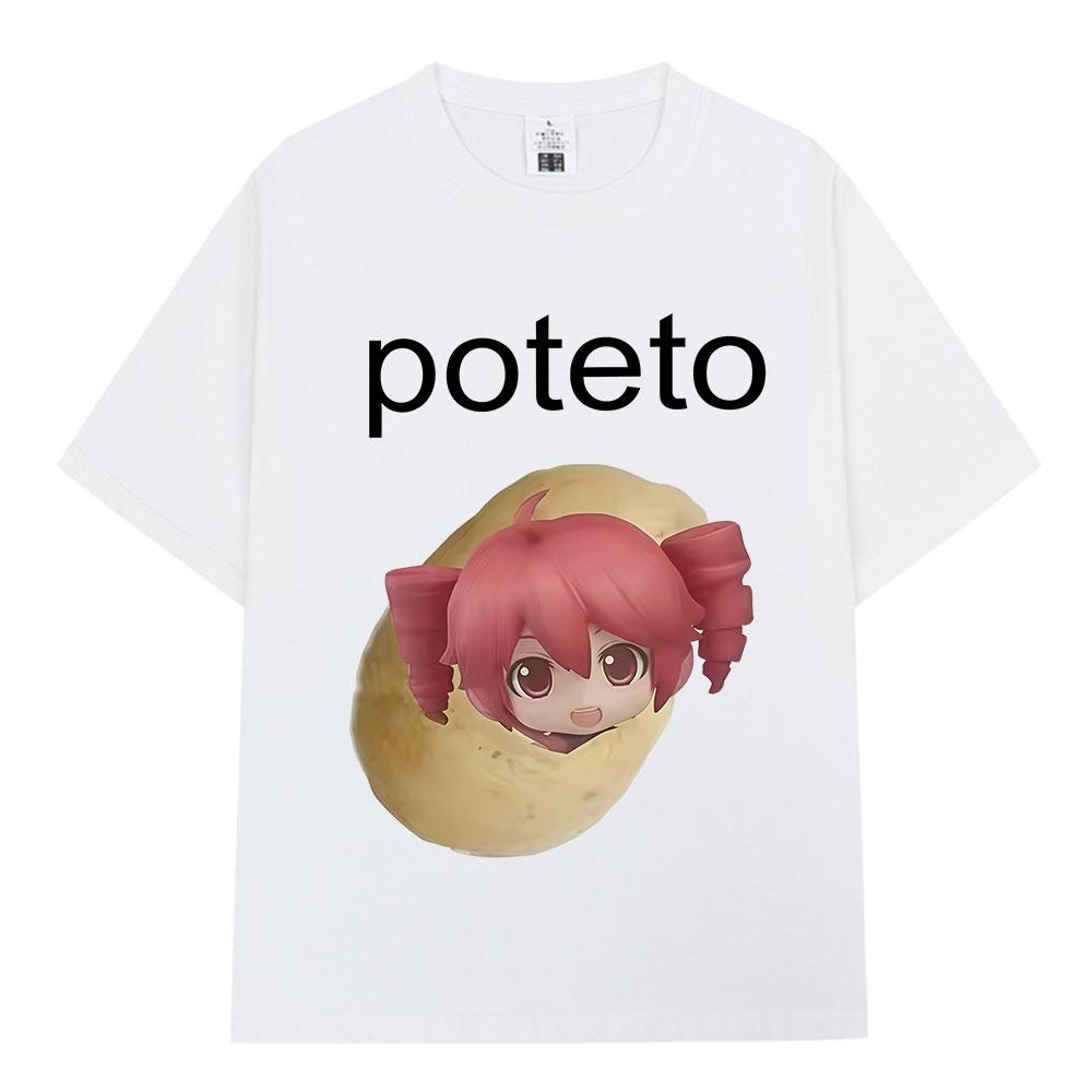 Kasane Teto T Shirt Funny Cute Unisex Women Clothing Fashion Harajuku Tshirts Summer Cotton Oversized Casual Short Sleeve Tshirt