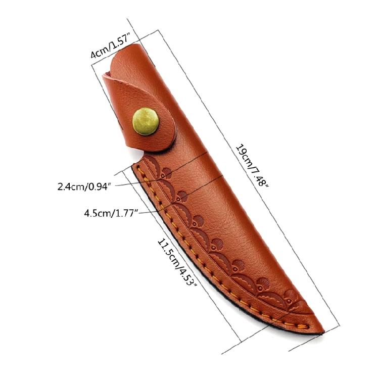 Leather Knife Sheath Protective Cover Multi-function Tool Knife Holster Outdoor