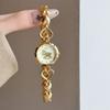 Fashion Casual Gold Women's Watch with Heart-Shaped Dial, Skeleton Bracelet, High-Quality Quartz Women's Watches Women's Gift