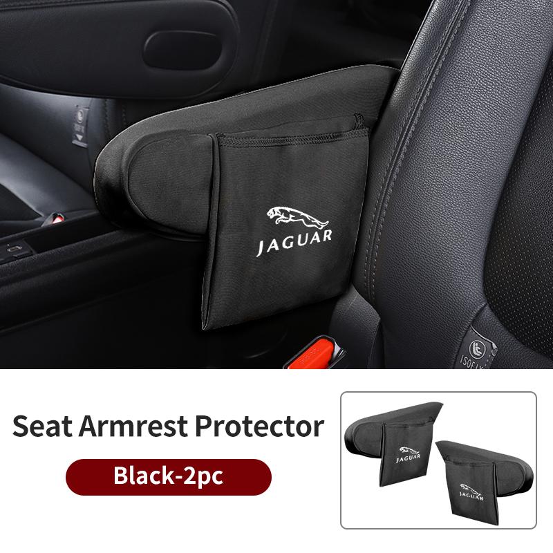 Car Seat Armrest Protector Cover Elbow Support Storage Pad Accessories For Jaguar XF XJ XFR XKR S-Type F-Type X-Type F-Pace I-Pa SS2