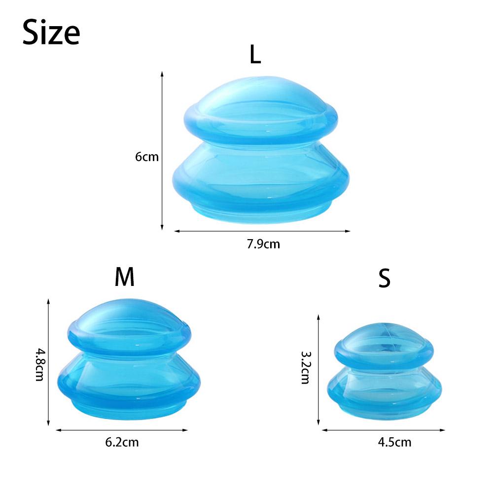 Care Anti Cellulite Vacuum Cupping Cups Massage Cup Silicone Suction Cups Face Neck Massage Cans