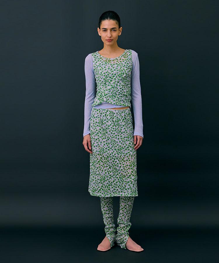 Bundercammer Floral Skirt_Green