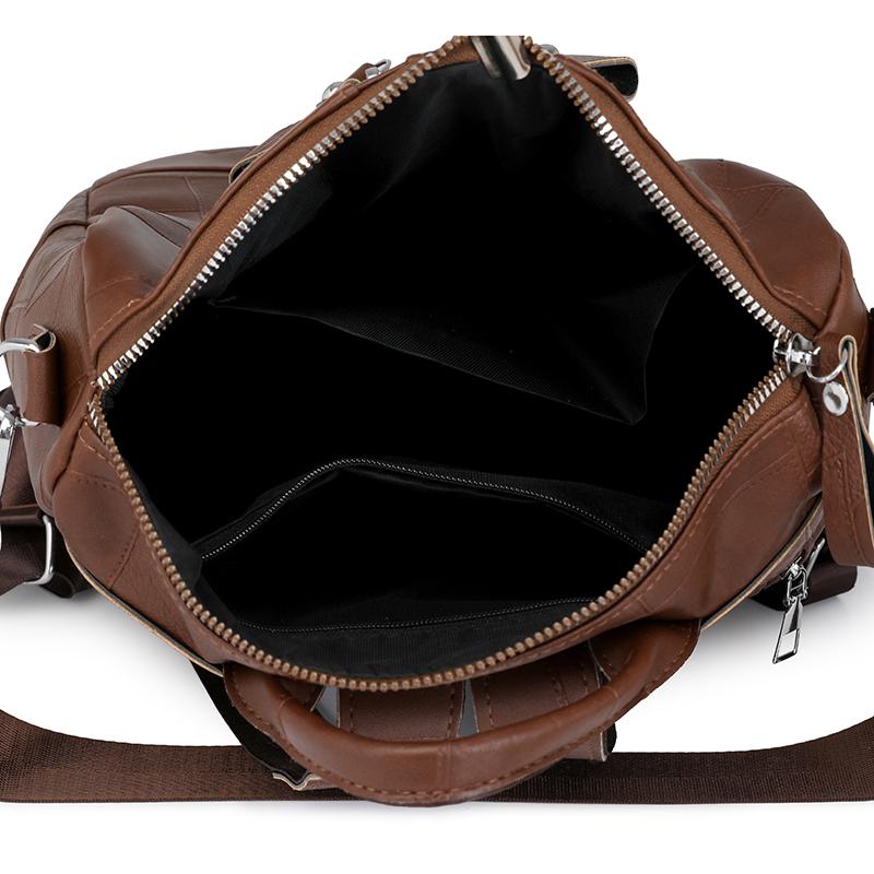 Retro Women's Backpack Large Capacity Commuter Backpack Multi-functional Foreign Portable Shoulder Bag