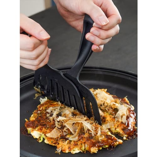 Wahei Freiz Standing Okonomi Spatulas, Set of 2, Hot Plate Friendly, Made of Resin, Dishwasher Safe, Original Yaki Yaki Food Stall RE-7330