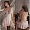 Satin Slip Dress With Lace Trim For Womens Sleepwear And Lounge Comfort
