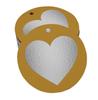 Inkdotpot Pack Of 100 Made With Love Wedding Favor Paper Tags Craft Real Gold Foil Hang