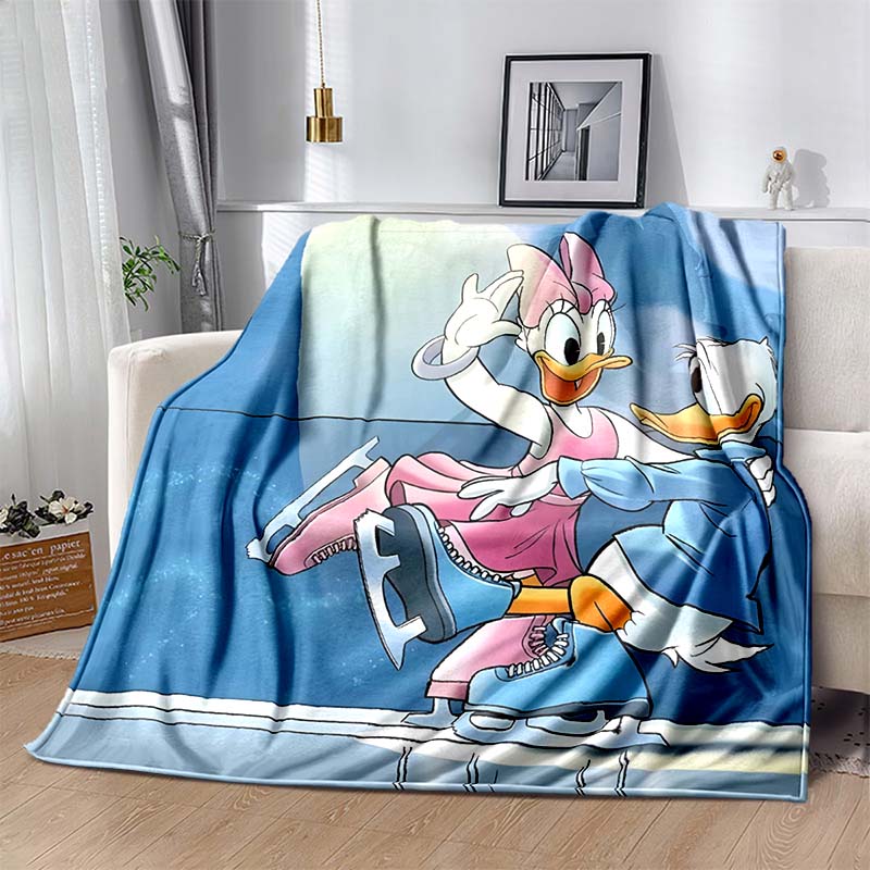 New Product! Donald Duck and Daisy Duck Custom Blanket Fluffy Kids and Adults Sofa Plush Bedspread Blanket for Sofa Bed Room