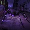 With LED Light Halloween Simulation Spider Plush Simulation Spider  Haunted House Decoration