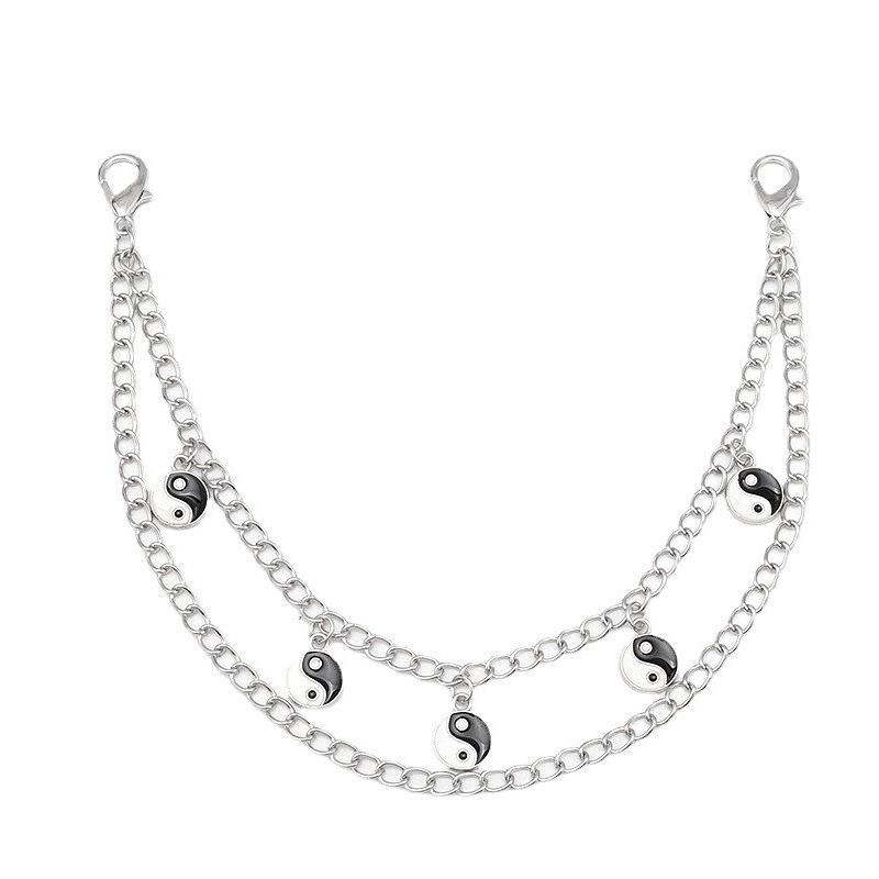 

1 шт. Сделай сам ручки Бабочка Крест Жемчужная подвеска Цепь для наплечной сумки Замена Аксессуары для сумки Многослойная металлическая цепь для сумки