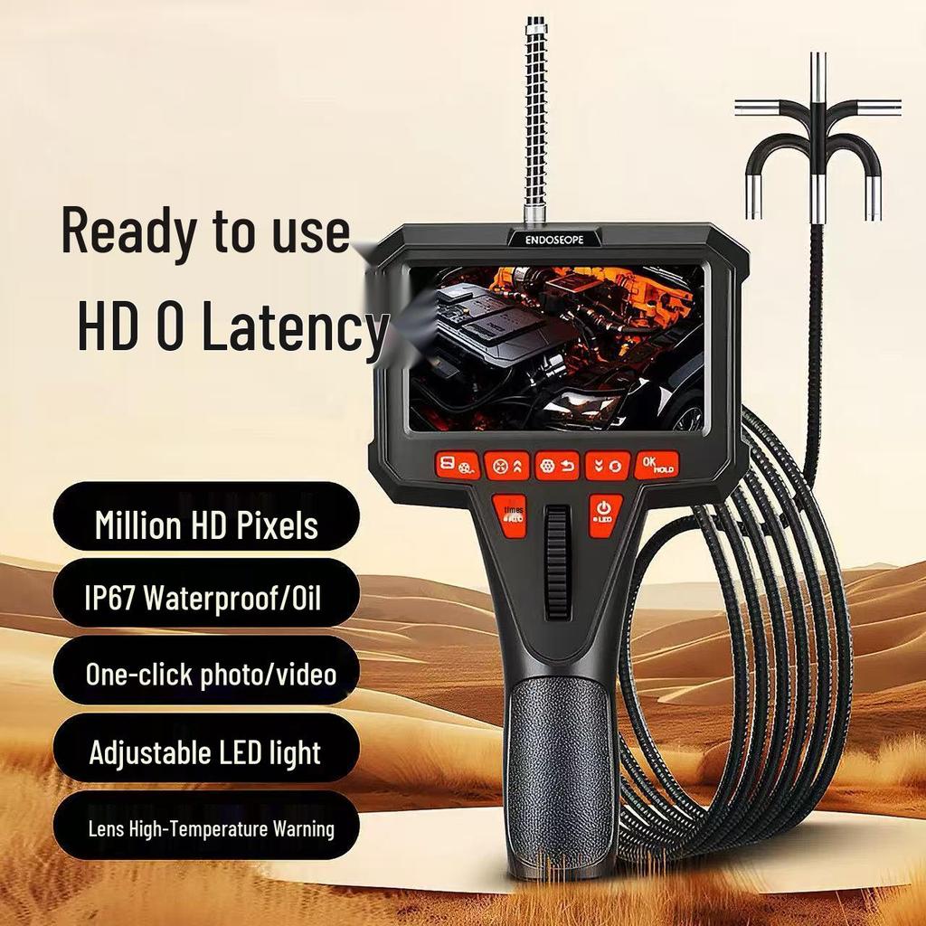 420° Rotating HD Automotive Endoscope: Waterproof, Oil & High-Temp Resistant Tool for Car Engine Cylinder Inspection