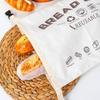 Cotton Bread Bag with TPU Lining And Buckle Design Storage Bag Keeps Bread Fresh Longer Reusable Keeper Bag for Store